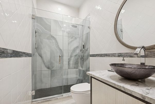 Bathroom, Glass Shower, Interior