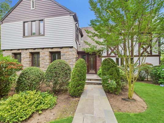 Exterior, Facade, Brick Facade, Tudor Revival