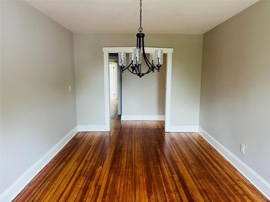 Chandelier, Empty room, Interior, Wood Texture Flooring
