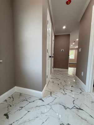 Empty room, Interior, Marble, Recessed Lighting