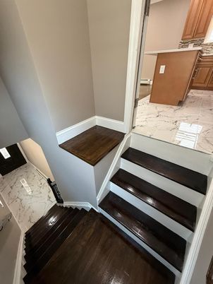 Interior, Kitchen, Marble, Wood Texture Flooring