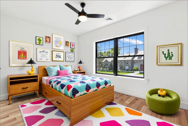 Bedroom, Interior, Wood Texture Flooring