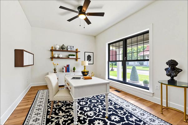 Home Office, Interior, Wood Texture Flooring