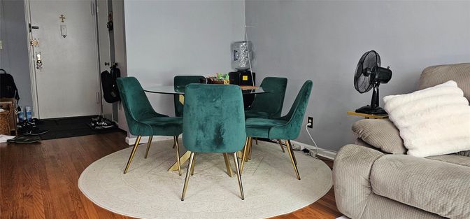 Dining room, Interior, Wood Texture Flooring