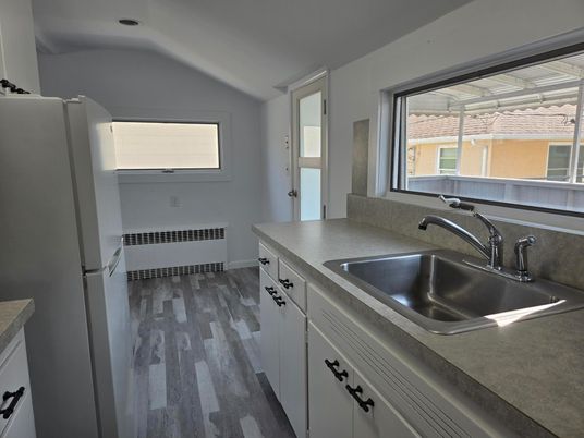 Interior, Kitchen, Wood Texture Flooring