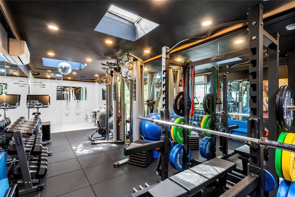 Fitness Equipment, Gym, Interior, Recessed Lighting