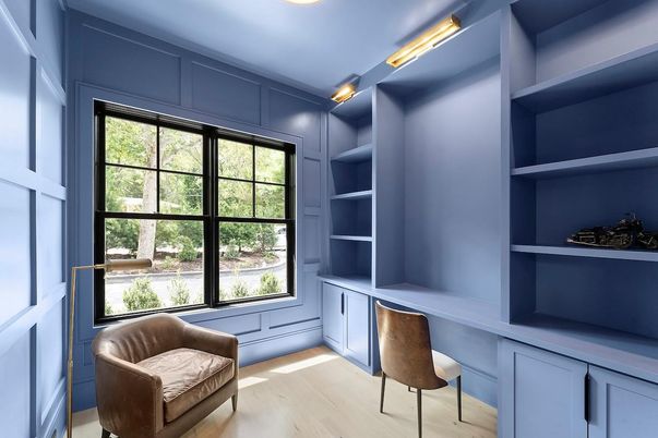 Home Office, Interior, Wood Texture Flooring