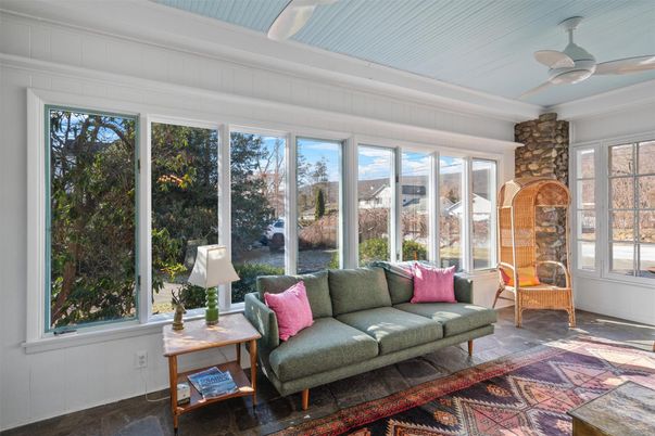 Interior, Stone Walls, Sun Room