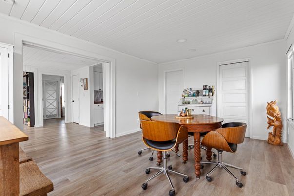 Dining room, Interior, Wood Texture Flooring