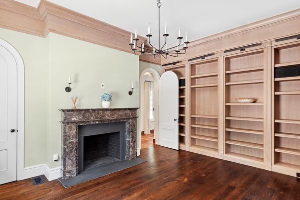 Chandelier, Fireplace, Interior, Pendant Lights, Wood Texture Flooring