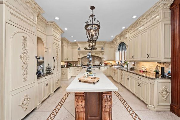 Chandelier, Interior, Kitchen, Recessed Lighting