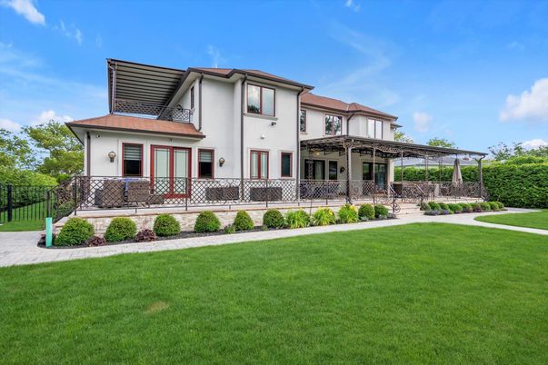 Backyard, Exterior, Facade, Mediterranean