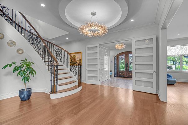 Chandelier, Interior, Recessed Lighting, Wood Texture Flooring