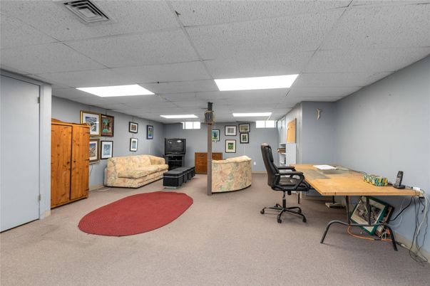 Home Office, Interior, Recessed Lighting