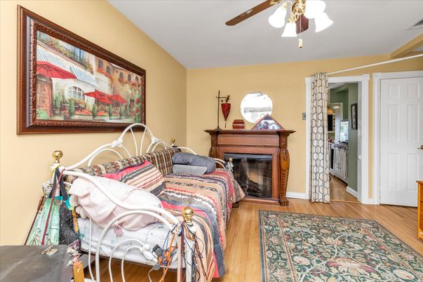Fireplace, Interior, Wood Texture Flooring