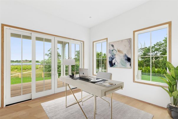 Home Office, Interior, Wood Texture Flooring