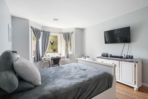 Bedroom, Interior, Wood Texture Flooring