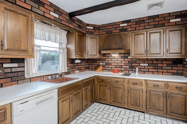 Interior, Kitchen, Stone Walls, Wooden Beams