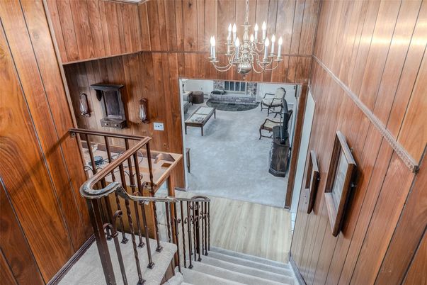 Chandelier, Interior, Wooden Walls