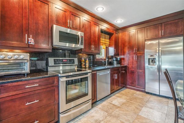 Interior, Kitchen, Recessed Lighting, Stainless Steel Appliances