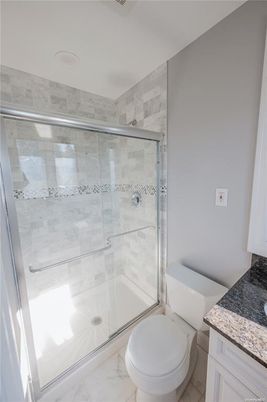 Bathroom, Glass Shower, Interior, Marble