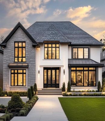 Exterior, Facade, Brick Traditional