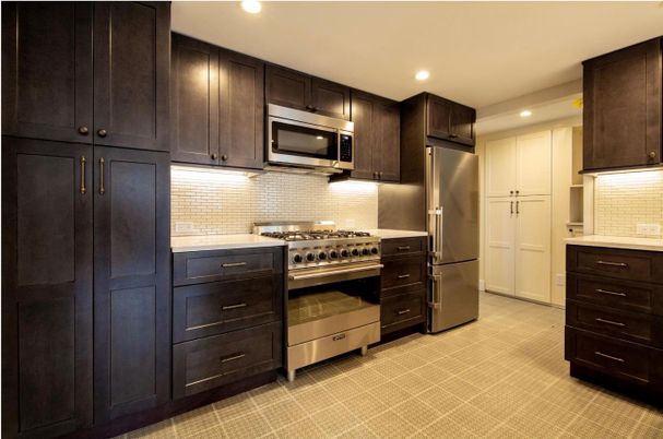 Interior, Kitchen, Recessed Lighting, Stainless Steel Appliances