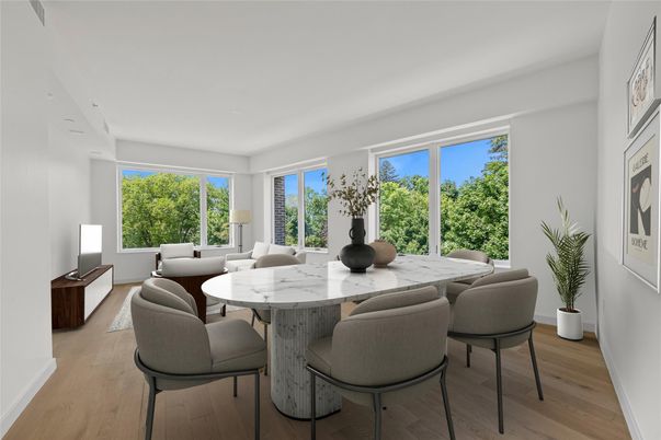 Dining room, Interior, Wood Texture Flooring