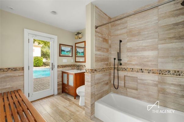 Bathroom, Interior, Wood Texture Flooring