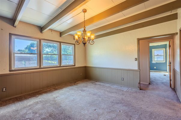 Chandelier, Empty room, Interior