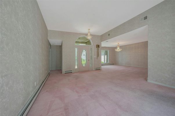 Chandelier, Empty room, Interior