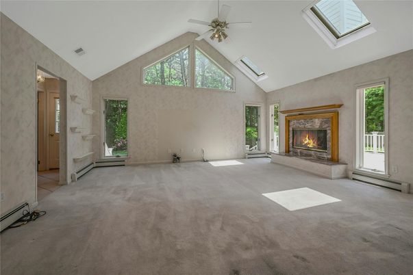 Empty room, Fireplace, Interior