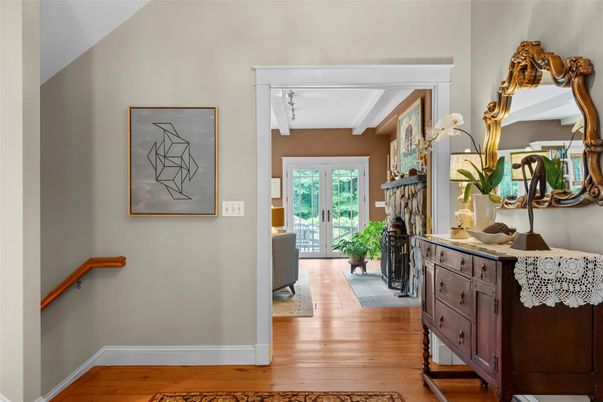 Fireplace, Interior, Wood Texture Flooring