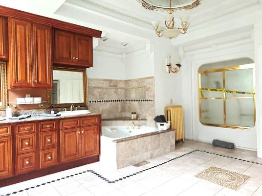 Bathroom, Chandelier, Interior, Recessed Lighting