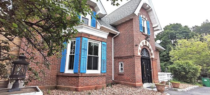 Exterior, Facade, Brick Facade, Tudor Revival