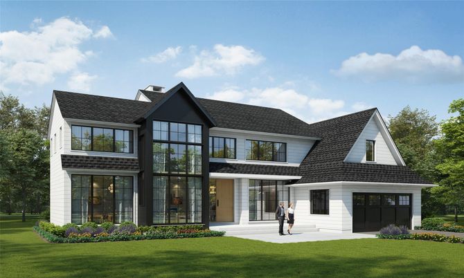 Attached, Exterior, Facade, Farmhouse