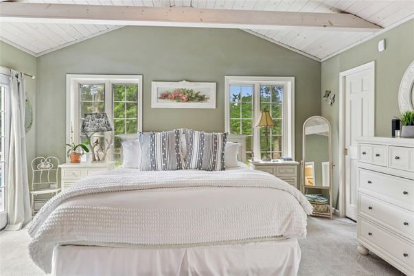 Bedroom, Interior, Wooden Beams