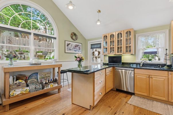 Interior, Kitchen, Wood Texture Flooring