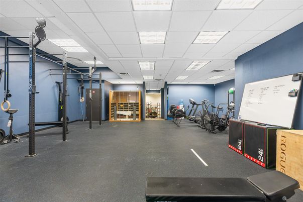 Fitness Equipment, Gym, Interior, Recessed Lighting