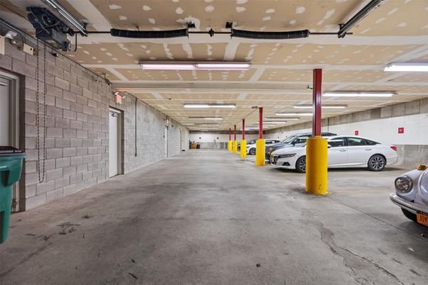 Garage, Interior, Recessed Lighting, Stone Walls