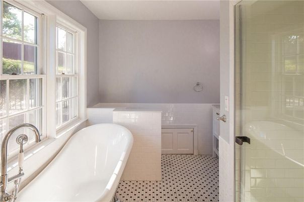 Bathroom, Free Standing Baths, Glass Shower, Interior