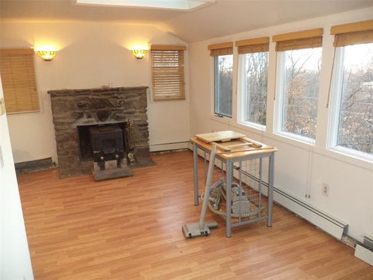 Fireplace, Interior, Wood Texture Flooring