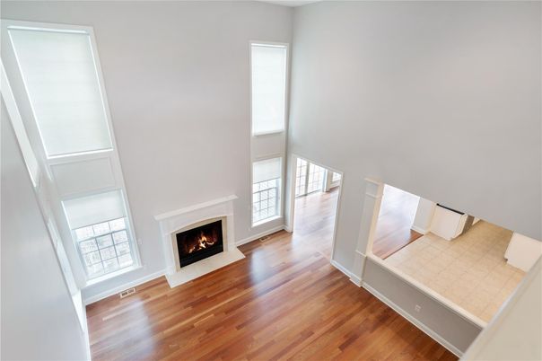 Empty room, Fireplace, Interior, Wood Texture Flooring