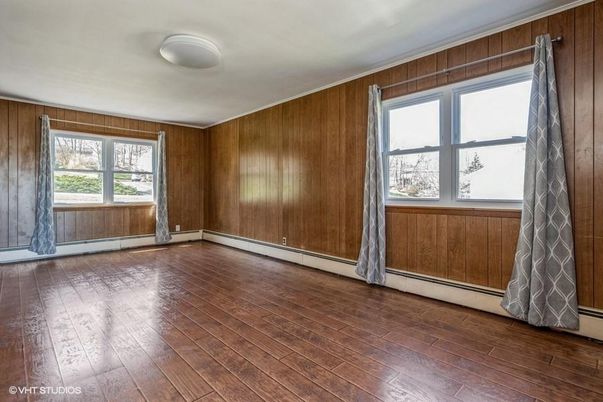 Empty room, Interior, Wood Texture Flooring, Wooden Walls