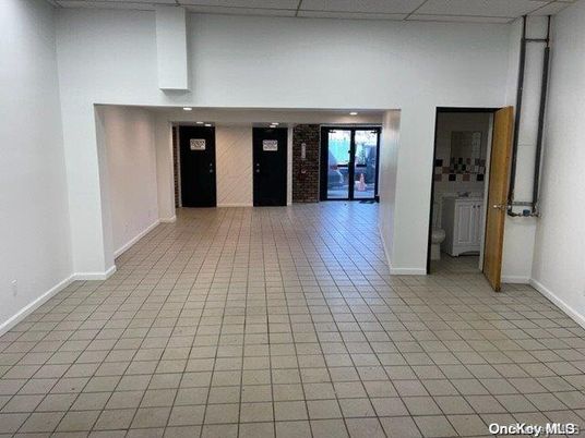 Empty room, Interior, Recessed Lighting, Stone Walls