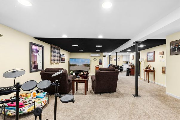 Interior, Living room, Recessed Lighting