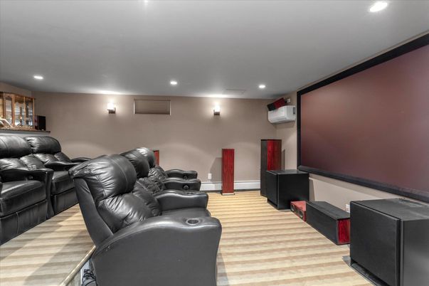 Home Theatre Room, Interior, Projection Screen, Recessed Lighting, Theatre Room