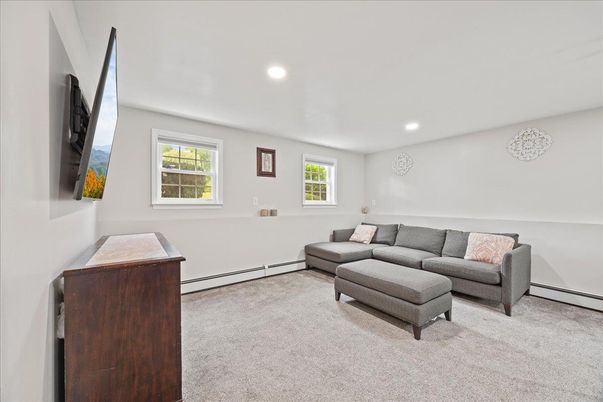 Interior, Living room, Recessed Lighting