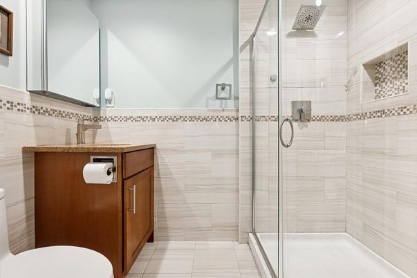 Bathroom, Glass Shower, Interior