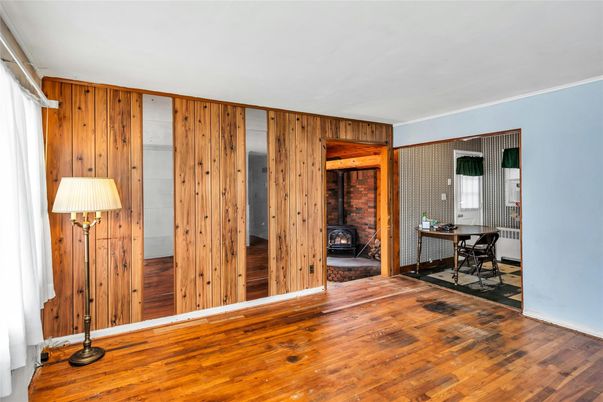 Home Office, Interior, Wood Texture Flooring, Wooden Walls